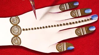 New mehndi design 2022 arabic easy arabic mehndi designs  Rakhi special mehndi design [upl. by Knuth]