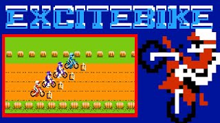 Excitebike FC · Famicom  NES video game  session for modes Selection A Selection B and Design🎮 [upl. by Oah]