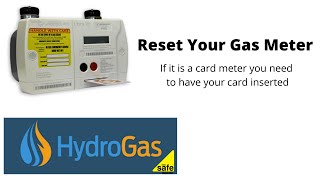 How To Reset your Gas Meter PAYG Pay As You Go top up card gas meter type [upl. by Yt481]