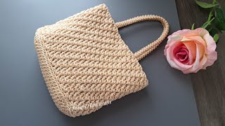 Crochet bag tutorial  Crochet mini bag for beginner [upl. by Hedvig]