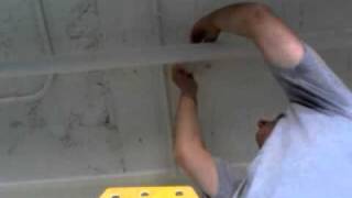 Installing Acoustic FabricWrapped Hanging Clouds from a Concrete Ceiling Deck [upl. by Ecirtnom383]