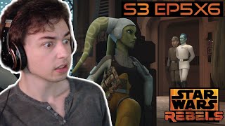 THRAWN IS TERRIFYING Star Wars Rebels  S3 Ep 56  Reaction [upl. by Breger]