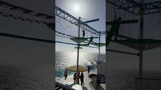 Carnival Firenze Rope course on cruise ship carnival firenze obstacles cruise vacation kids [upl. by Yerffoeg762]