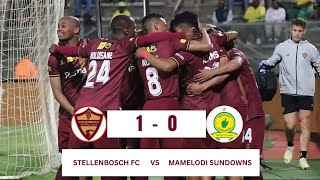 Stellenbosch Shocks Sundowns Mojela’s MatchWinning Goal Sends Stellies to the Final [upl. by Antonina]