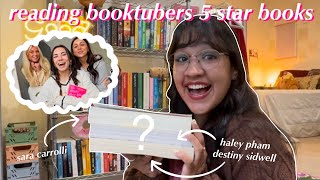 Reading Popular Booktubers Five Star Books📚⭐️ Spoiler Free Reading Vlog [upl. by Ivanna]