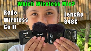 Lensgo 348C Wireless Mic Rode Wireless Go II Killer [upl. by Sarchet]