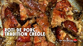 Rôti de porc à la créole recette facile à réaliser [upl. by Leciram]