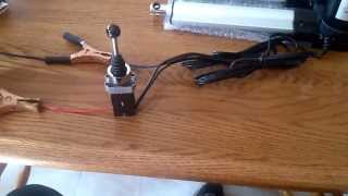 12 volt Dual linear actuator with 4 way joystick [upl. by Fleta]