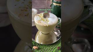 Homemade Pistachio Latte Pistachio Paste Latte Coffee and Pistachio hot drink coffeetime [upl. by Sicular]