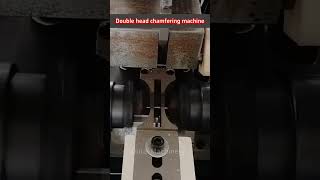 Double head chamfering machine Outai Machinery chamfering machine [upl. by Enoed740]