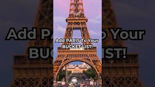 Add PARIS To Your BUCKET LIST bucketlist travel canadianmountains paris viralvideo france [upl. by Strenta]