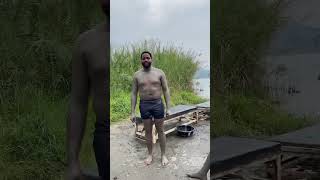 POV You’re the only male travel buddy on a therapeutic mudding experience at LakeKivu Rwanda 🤭 [upl. by Brew]