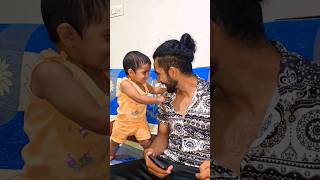 അപ്പയും മോളും🥰 Sky Baby😘 shorts youtubeshorts cute baby skybaby okponmani [upl. by Zetniuq633]