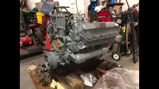 73 600hp Engine Build Assembly Part 1 quotOil Pan Install Paint and Morequot [upl. by Paderna]