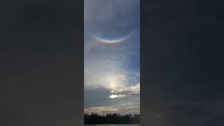 Rare Upsidedown Rainbow Circumzenithal Arc [upl. by Adnilreb348]