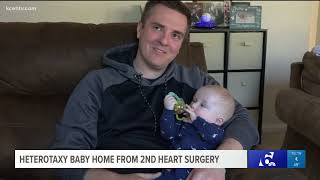 Heterotaxy baby home from second heart surgery [upl. by Wixted]