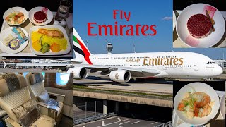 How nice is Emirates Premium Economy  Window Seat  Dubai to Los Angeles [upl. by Nosraep]