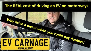 The REAL COST of driving an EV on Motorways [upl. by Anawal937]