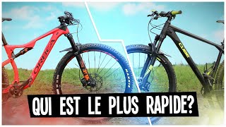 Quel vtt est le plus rapide   Full suspendu vs Semirigide 🏁🏁 [upl. by Htezzil683]