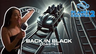 Blackout  Custom Launched Roller Coaster  Planet Coaster 2  Back In Black [upl. by Rochester]