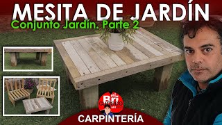 Como Hacer MESA de JARDÍN [upl. by Nodnarg662]