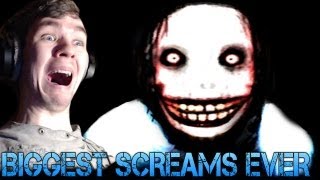 Jeff the Killer  BIGGEST SCREAMS EVER  Horror game GameplayCommentary [upl. by Nyrhtakyram764]