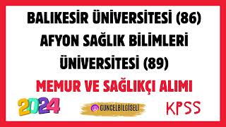 2 FARKLI ÜNİVERSİTEDEN MEMUR VE SAĞLIKÇI ALIMI [upl. by Vona560]