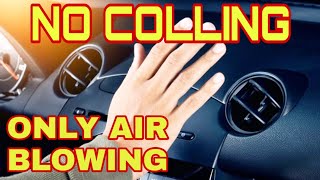 car ac blows only airno coolingin hindi [upl. by Matuag507]