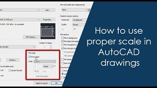 How to use proper scale in AutoCAD drawings  Part 1 of 2 [upl. by Autry]