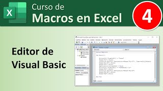 04 Curso macros en Excel Editor de Visual Basic [upl. by Violante]