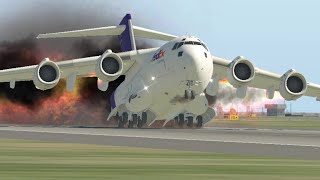 FedEx C17 Globemaster Crashes One Minute After Takeoff [upl. by Goddart]