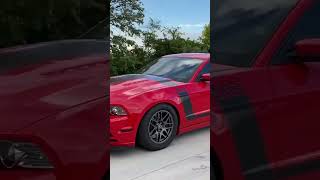 Nasty 2013 Boss 302 On Forgestar Drag Pack Race Red Boss 302 Walk Around [upl. by Maudie]