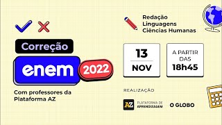 Enem 2022  Correção e análise de Redação Linguagens e Ciências Humanas [upl. by Bohlin]