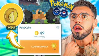 ÚNICO MÍTICO QUE GERA POKECOIN GRÁTIS… 😍🤯😱 pokemongo [upl. by Scevour]