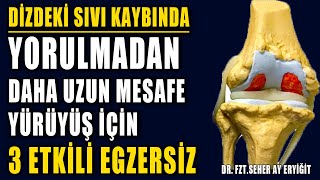 DİZ KİREÇLENMESİNDE YORULMADAN YÜRÜMEK İÇİN 3 EGZERSİZ aktifizyo fiziktedavi dizkireçlenmesi [upl. by Vaclav427]