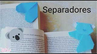 Como hacer separadores de libros koala y Corazon Origami [upl. by Eneliak]