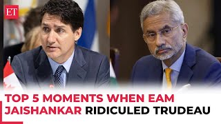 IndiaCanada row From Hindi proverb to Newton lesson top 5 moments whenJaishankar ridiculed Trudea [upl. by Campball]