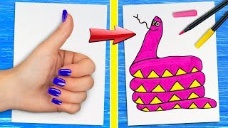 12 Einfache und Coole Tricks Zum Zeichnen [upl. by Richara]