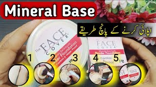 Kryolan Tv Paint stick Par Mineral Base Laganay k 5 Tariqay  How To apply Mineral Base [upl. by Caralie]