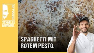 Schnelles Spaghetti mit rotem Pesto Rezept von Steffen Henssler [upl. by Airegin]