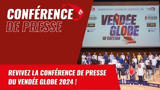 Revivez la conférence de presse en direct  Vendée Globe 2024 [upl. by Ogirdor777]