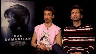 David Tennant amp Robert Sheehan on Being Scared of Social Media Bad Samaritan Interview [upl. by Ambrogino492]