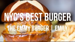 The Best Burger in New York  The Emmy Burger  Emily Brooklyn [upl. by Haziza407]