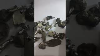 pyrite Pendants Natural Minerals Jewelry crystalstone gemstones rocks shortss [upl. by Ttehr]