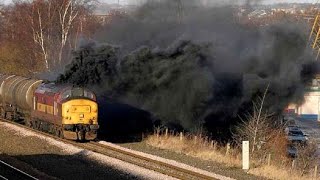 Crazy Old DIESEL LOCOMOTIVE Engines Cold Start and Sound [upl. by Yraunaj752]