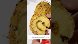 Swiss Roll Cake roll cake  shortscakerollcakerecipe [upl. by Hannah]