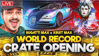 300000 UC WORLD RECORD CRATE OPENING  MAXING X SUIT  BUGGATI [upl. by Nivert]