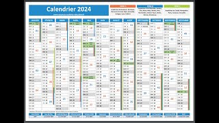 Savoir lire un calendrier [upl. by Assenej]