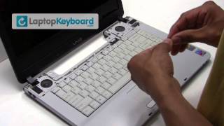 Sony Vaio VGNFS Laptop Keyboard Installation Replacement Guide  Remove Replace Install [upl. by Baer]