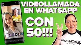 Videollamadas con 50 PERSONAS en WHATSAPP y WhatsApp Web  ChicaGeek [upl. by Shaffert]